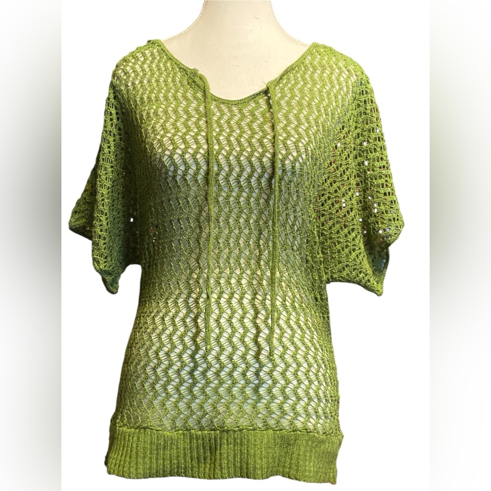 United States Sweaters Green Open-Knit top/sweater